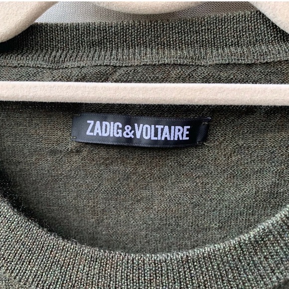 🔥SOLD🔥Zadig & Voltaire Kennedy Bis Sweater Wool - Picture 4 of 5